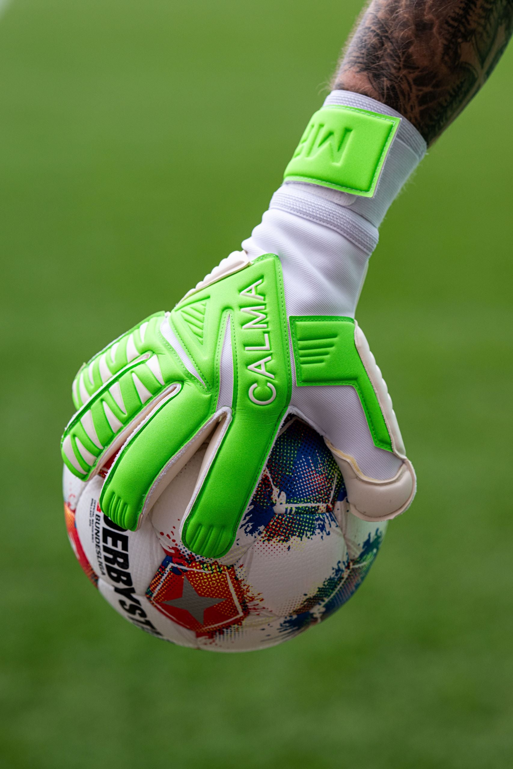 Profi Border Green Goalkeeper Gloves