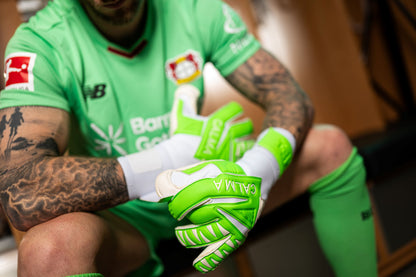 Profi Border Green Goalkeeper Gloves