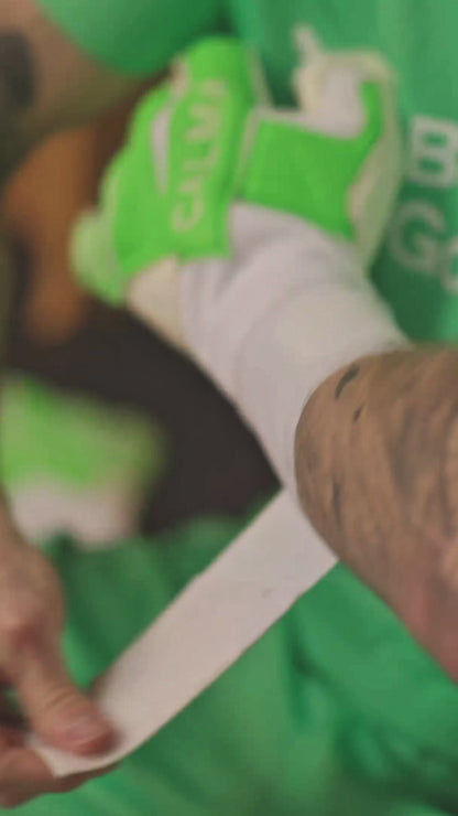 Profi Border Green Goalkeeper Gloves